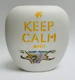 Stuart Duffin Rsa, KEEP CALM AND...JUST FORGIVE, Hand-painted ceramic