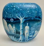 Helen Flockhart Rgi, ADAM AND LILITH, LILITH AND ADAM, Hand-painted ceramic