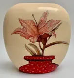 Rgi Ronald Forbes Rsa, FLOWER VASE : VASE FLOWER, Hand-painted ceramic