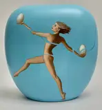 R.S.A. Gordon K. Mitchell R.S.W., TWO SIDES TO EVERY STORY, Hand-painted ceramic