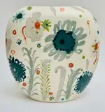 WILD FLOWERS by R.S.W. Christine McArthur R.G.I., Hand-painted ceramic, sold May 2021