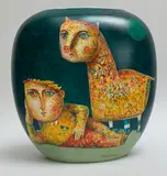 R.S.W Neil Macpherson R.S.A., WAITING FOR ANOTHER BEAUTIFUL MORNING, Hand-painted ceramic
