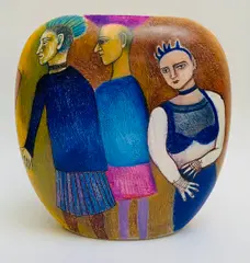 Michael McVeigh, PUNKS, Hand-painted ceramic