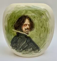 Peter Thomson, VELASQUEZ AND VINCENT, Hand-painted ceramic