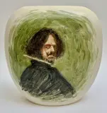 Peter Thomson, VELASQUEZ AND VINCENT, Hand-painted ceramic