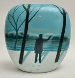 James Tweedie, THE CURVE OF THE WORLD, Hand-painted ceramic