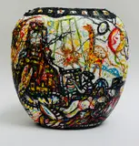Joseph Urie, 10 HAPPY HOPS, Hand-painted ceramic