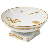 Gio Ponti, Trionfo Italiano Bowl, 20th Century, porcelain with gilt decoration