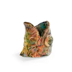Kate Malone, Fish Head, mottled green glaze