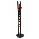 Steve Tobin, Cocoon, 1990-1995, 1990, red blown glass with black trailing