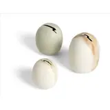 Val Barry, Three 'Egg' Vessels, porcelain