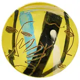 Bruce McLean, Bowl, 1986, 1986, glazed earthenware with sgraffito, Anthony D'Offay paper label