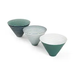Sara Moorhouse, Set of Three 'Pulse' Bowls, porcelain