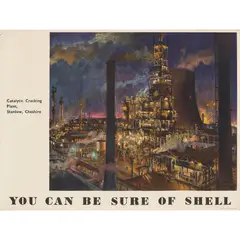 Terence Cuneo, Stanlow By Night
