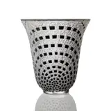 Damiers Vase, No. 10-886 by René Lalique, frosted and black enamelled, sold Apr 2021