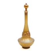 Tiffany Studios, Favrile Glass Lilypad Decanter, 1898