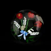 Paul Stankard, Botanical Bee Paperweight