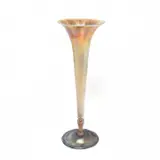 Favrile Glass Trumpet Vase by Tiffany Studios, sold May 2023