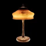Bronze Lamp with Favrile Glass Shade by Tiffany Studios, sold Dec 2023