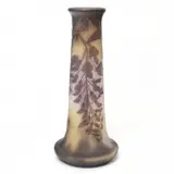 Signed Cameo Glass Vase by Galle, sold Apr 2023