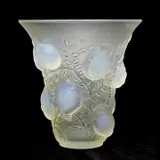 Saint Francois Opalescent Vase by Lalique, sold Nov 2022