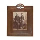 Dirk Van Erp, Copper Picture Frame, Oak Tree Motif.