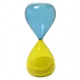 Venini, Senini Clessidra Murano Glass Hourglass.