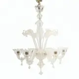 Murano Glass Six Light Chandelier. by Archimede Seguso, sold Jul 2021