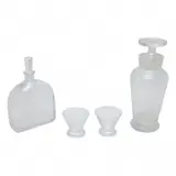 Orrefors, Frosted Crystal Articles Including Simon Gate Decanter.
