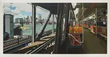 Richard Estes, D Train, 1988, Screenprint in colors, on three laminated sheets of custom-made German museum board, with full margins