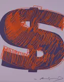 $(1) by Andy Warhol, 1982, Unique screenprint in colors, on Lenox Museum board, the full sheet, sold Oct 2018