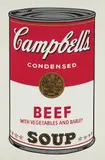 Beef, from Campbell's Soup I by Andy Warhol, 1968, Screenprint in colors, on wove paper, with full margins, sold Oct 2018