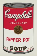 Pepper Pot, from Campbell's Soup I by Andy Warhol, 1968, Screenprint in colors, on wove paper, with full margins, sold Oct 2018