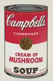 Cream of Mushroom, from Campbell's Soup I by Andy Warhol, 1968, Screenprint in colors, on wove paper, with full margins, sold Oct 2018
