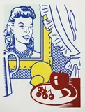 Roy Lichtenstein, Still Life with Portrait, from Six Still Lifes Series, 1974, Lithograph and screenprint in colors with debossing, on Rives BFK paper, with full margins