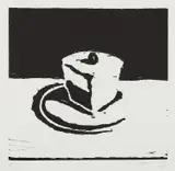 Wayne Thiebaud, Chocolate Pie, 1964/2008, Woodcut, on wove paper, with full margins