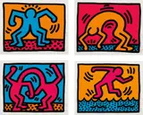 Keith Haring, Pop Shop II, 1988, The complete set of four screenprints in colors, on wove paper, with full margins