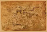 Les cerfs (The Deer) by Zao Wou-ki, 1952, Lithograph in colors, on Arches paper, with full margins, sold Oct 2018
