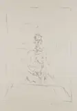 Nu assis (Seated Nude) by Alberto Giacometti, 1965, Lithograph, on Rives BFK paper, with full margins, sold Oct 2018