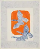 Georges Braque, Oiseaux en vol (Bird in Flight), 1961, Lithograph in colors, on Arches paper, with full margins