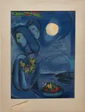 Saint-Jean-Cap-Ferrat by Marc Chagall, 1952, Lithograph in colors, on wove paper, with full margins, sold Oct 2018