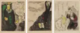 Marc Chagall, The Bible series: three plates