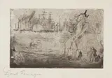 Lyonel Feininger, Der Reeder (The Privateer), 1911-12/1950, Etching and drypoint, on Arches paper, with full margins