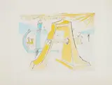 A.D., Hommage à Dürer by Salvador Dalí, 1971, Etching and drypoint with hand-coloring, on Rives BFK paper, with full margins, sold Oct 2018