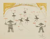 Chinois, from Le Cirque (Chinese, from The Circus) by Salvador Dalí, 1965, Etching and aquatint in colors, on Arches paper, with full margins, sold Oct 2018