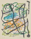 Je travaille comme un jardinier (I work as a Gardener): one plate by Joan Miró, 1963, Lithograph in colors, on Rives BFK paper, with full margins, sold Oct 2018