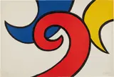 Les Vagues (The Waves) by Alexander Calder, 1971, Lithograph in colors, on Arches paper, the full sheet, sold Oct 2018