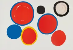 Cibles variables (Variable Targets) by Alexander Calder, 1969, Lithograph in colors, on Lana paper, the full sheet, sold Oct 2018