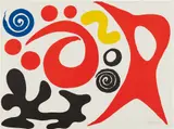 Plancton (Plankton) by Alexander Calder, 1976, Lithograph in colors, on wove paper watermarked Maeght, the full sheet, with an accompanying certificate of authenticity, sold Oct 2018