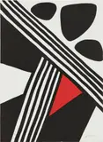 Encore de l'acier (More Steel) by Alexander Calder, 1969, Lithograph in colors, on Rives BFK paper, the full sheet, sold Oct 2018